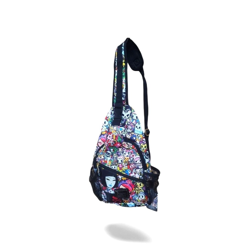 tokidoki Multicolor Character Print Crossbody Sling Bag One Strap Adjustable - Picture 2 of 8